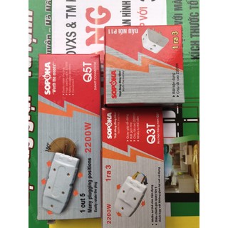 Phích cắm điện đa năng 1 ra 3 - Ổ cắm nối chia 5 ngã SOPOKA