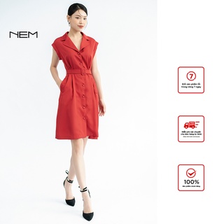 Đầm nữ đỏ thiết kế cao cấp NEM Fashion D04432