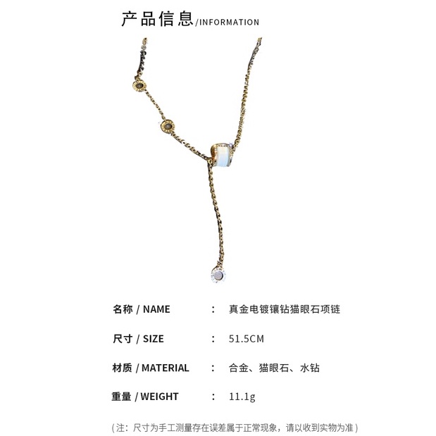 DREJEW vòng cổ Dây Chuyền Mặt Chữ Số La Mã Đính Đá Thời Trang Cho Nữ vòng cổ nữ