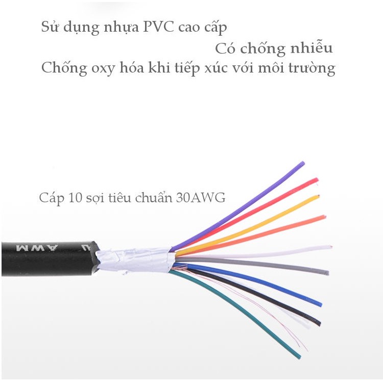 Dây nối dài COM RS-232 đực sang cái UGREEN DB101 - Hàng phân phối chính hãng - Bảo hành 18 tháng