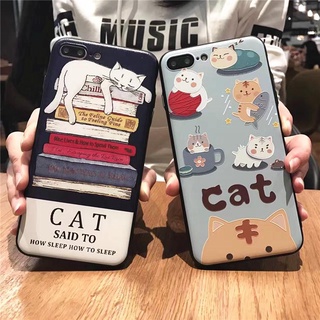 Ốp điện thoại mềm hình mèo hoạt hình cho cặp đôi Samsung Galaxy Note 20 UItra 10 Lite 9 8 S24 Ultra S23 S22 S21 S20 FE S21 S20 S9 S10 Plus S8 Full Cover