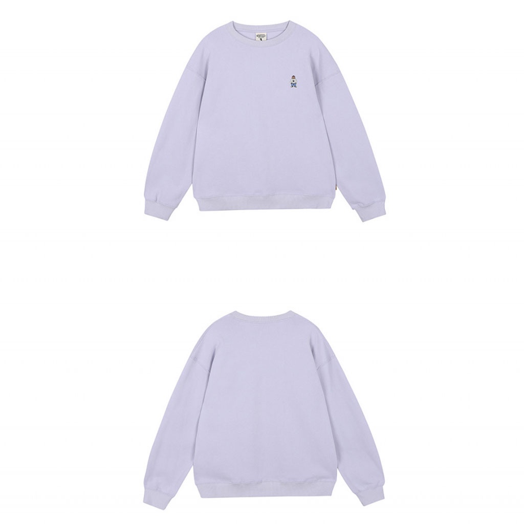 Áo sweater WHOAU WHMWB4981U họa tiết Steve phối vải lông