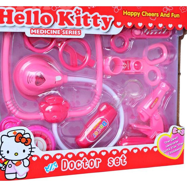 Bộ Đồ Chơi Bác Sĩ Hình Hello Kitty Dễ Thương Cho Bé