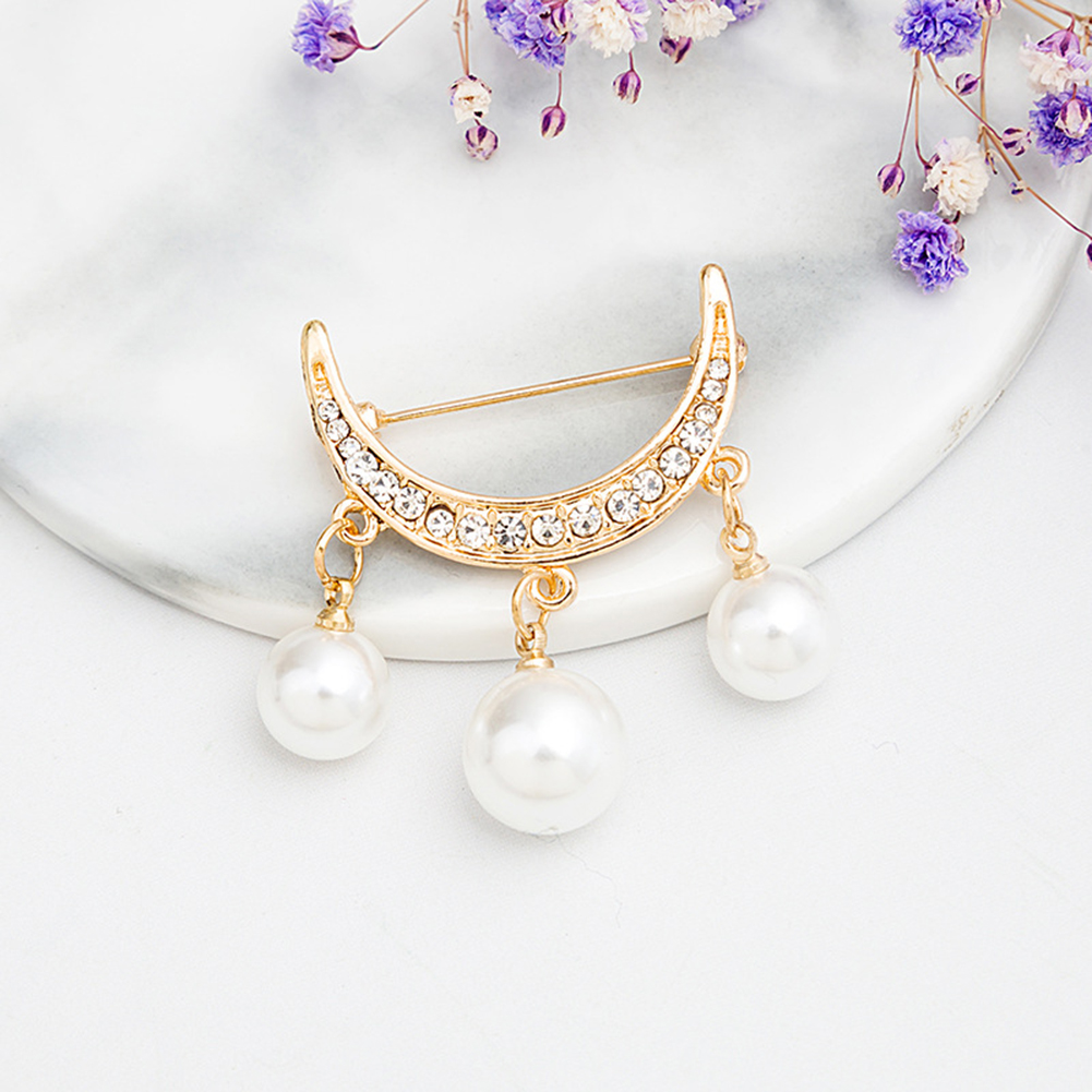 Set 2 Ghim Cài Áo Đính Ngọc Trai Giả Thời Trang Cho Nữ