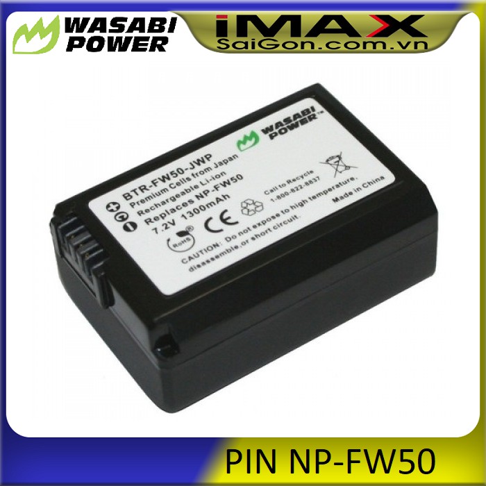 PIN SẠC WASABI FOR FOR SONY NP-FW50