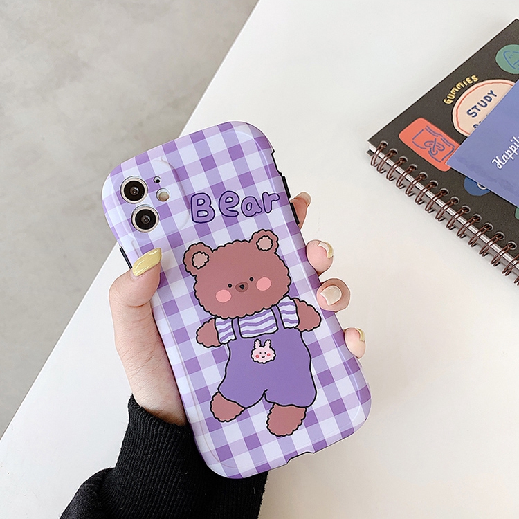 Ốp iphone - Ốp lưng imd cong Gấu bông tím 6plus/6splus/7/8/7plus/8plus/x/xs/xsmax/11/11promax - Awifi Case | BigBuy360 - bigbuy360.vn