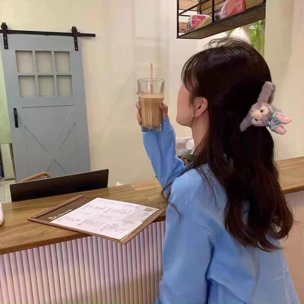 KẸP CÀNG CUA THÚ BÔNG SIÊU XINH CHO NỮ, CẶP TÓC THỎ BÔNG MỀM MẠI
