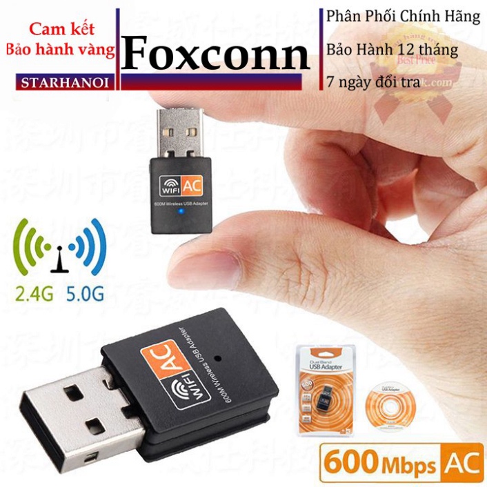 [Hàng xịn] USB thu phát sóng wifi 5Ghz 600Mbps 3.0 RTL8811AU không dây cho pc laptop điện thoại | BigBuy360 - bigbuy360.vn