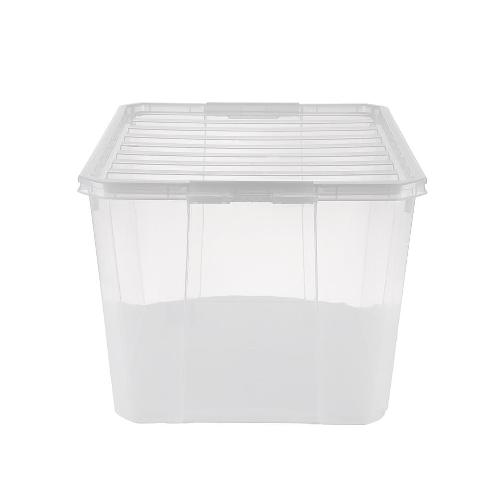 HomeBase STACKO Hộp đựng đồ bằng nhựa Thái Lan AMILI 70.5L W44.5x D59xH34.5 cm trong suốt