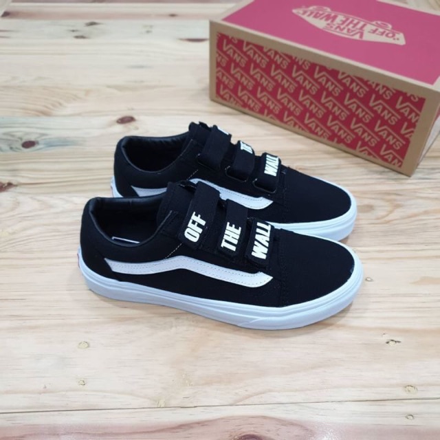 Giày Thể Thao Vans Old Skool V Off The Wall Màu Trắng Đen