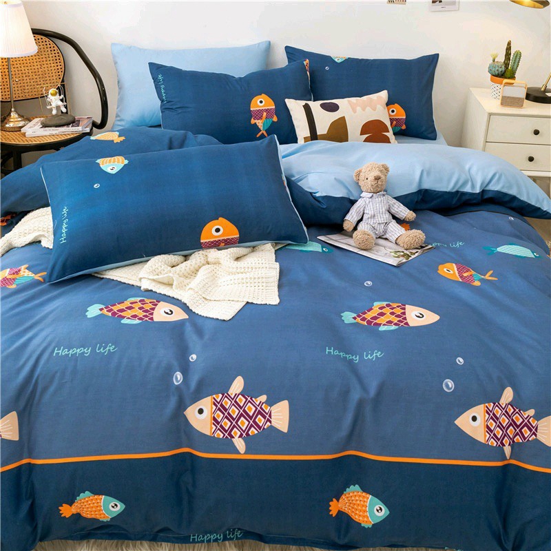 Cotton Poly Nhập Khẩu - Cá Biển Xanh (SP001347)