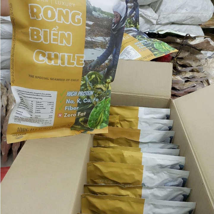 Tảo Biển Chile, Rong Biển Chi Lê, Tảo Xoắn Chile loại 1 thực phẩm chay -AnKanFood