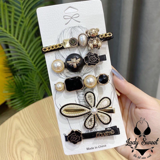set kẹp tóc tiểu thư sang chảnh