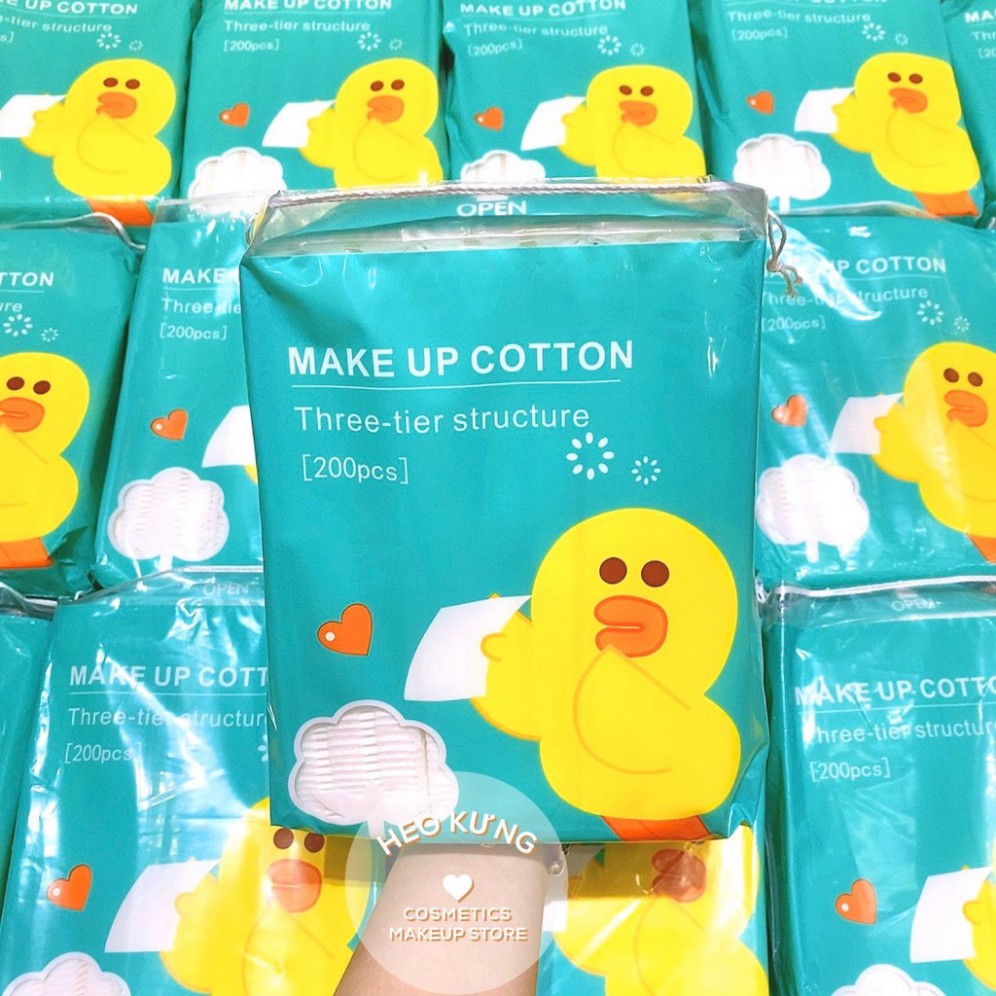 Bông Tẩy Trang Make Up Cotton Three-Tier Structure (200 Miếng)