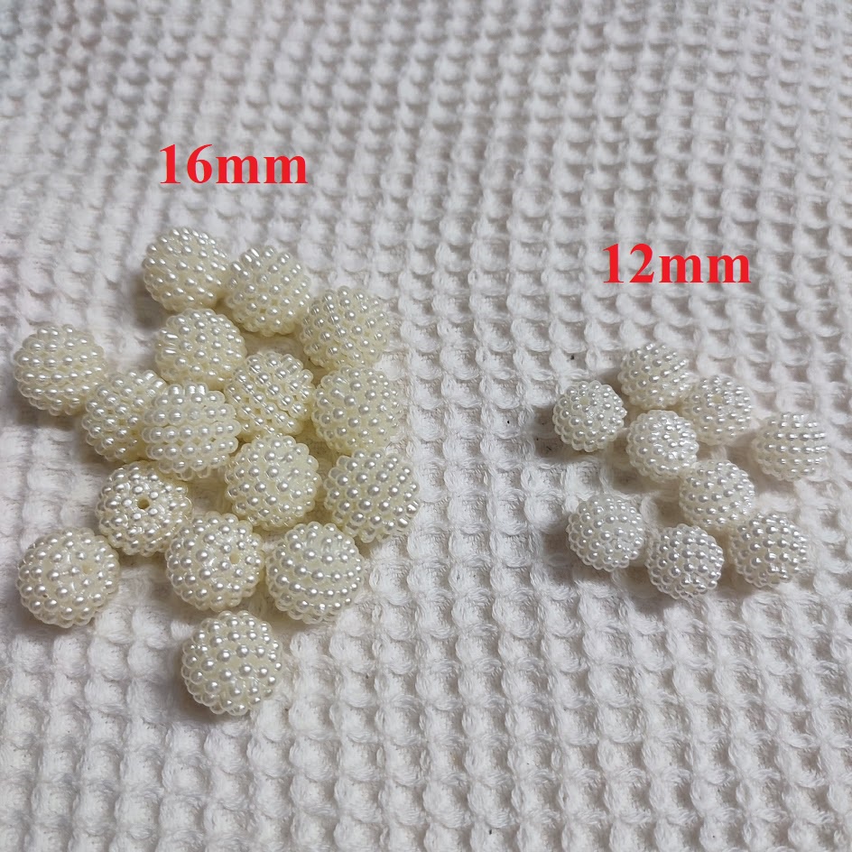 500gr hạt nhựa tròn (xí muội/ nho) 12 đến 20mm - Nguyên liệu handmade gói lớn tiết kiệm