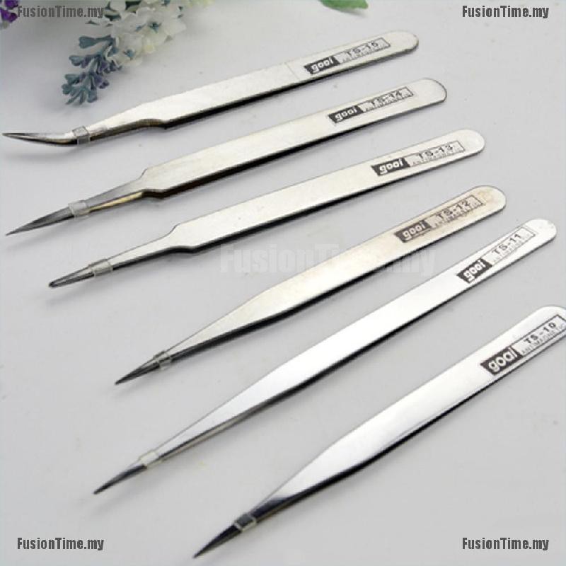 (hàng Mới Về) Set 6 Nhíp Inox Chống Từ Tính Tiện Dụng | BigBuy360 - bigbuy360.vn