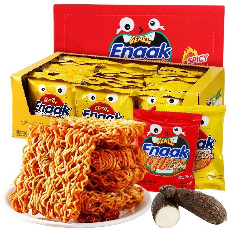 1 THÙNG 24 GÓI SNACK MÌ TÔM ENAAK