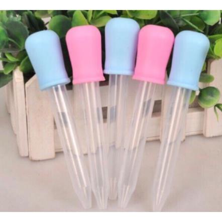 Ống hút sữa, bón thuốc đầu bóp silicon mềm cho bé