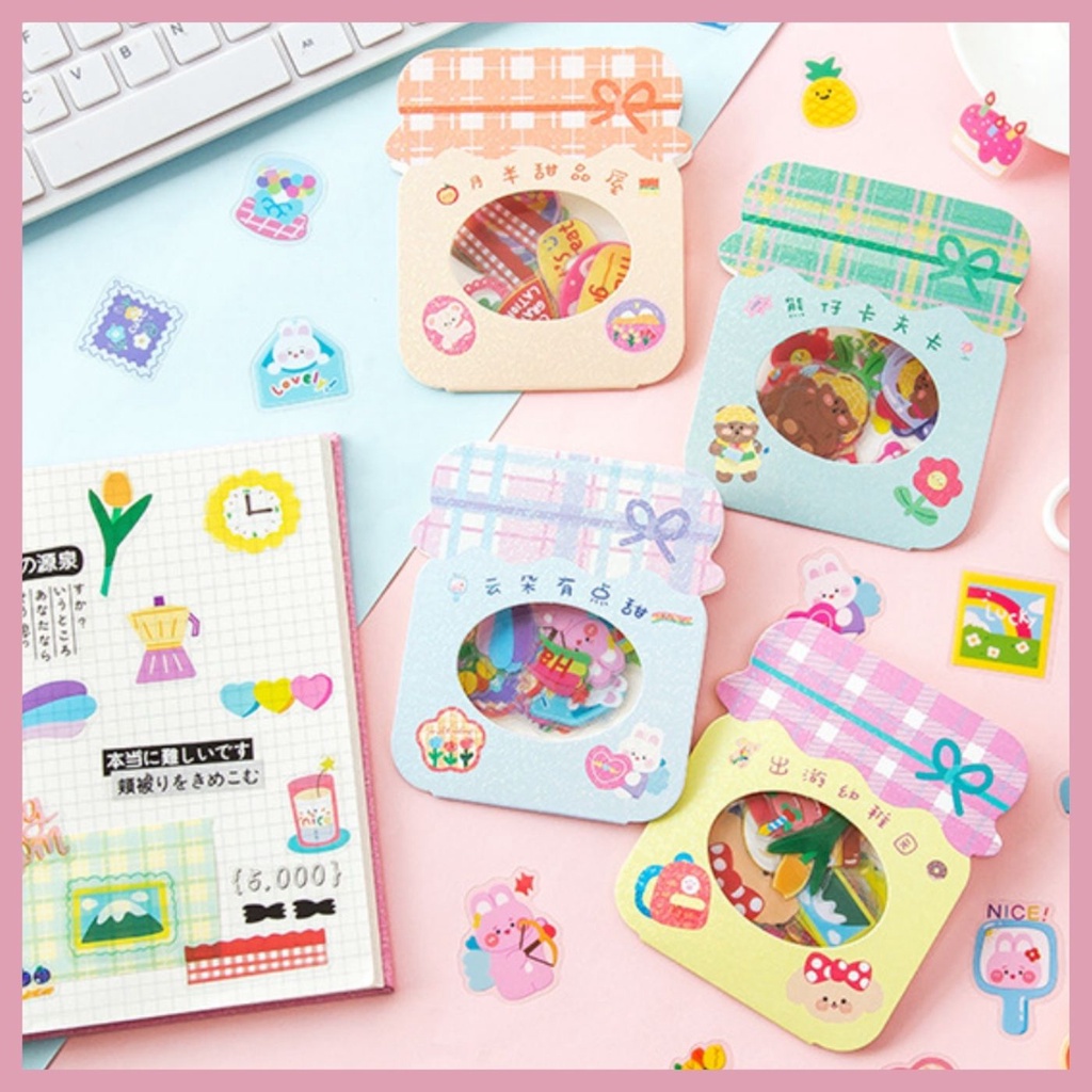 STICKER NHÃN DÁN HOẠT HÌNH SIÊU CUTE GÓI NHIỀU MẪU