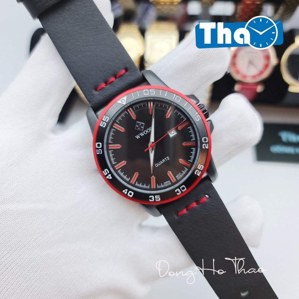 Đồng Hồ Nam Dây Da Wwoor 8834 Nam Tính Hấp Dẫn