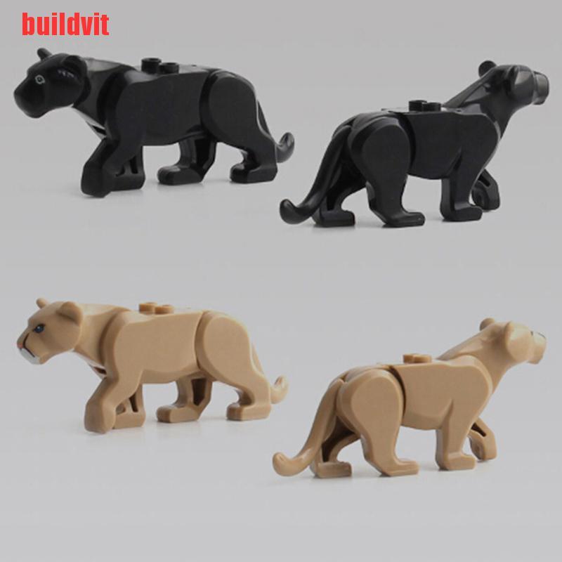 {buildvit}1Set Crocodile Tiger Cow Animal Buildable Model kids Animal Building Block Toys YFV