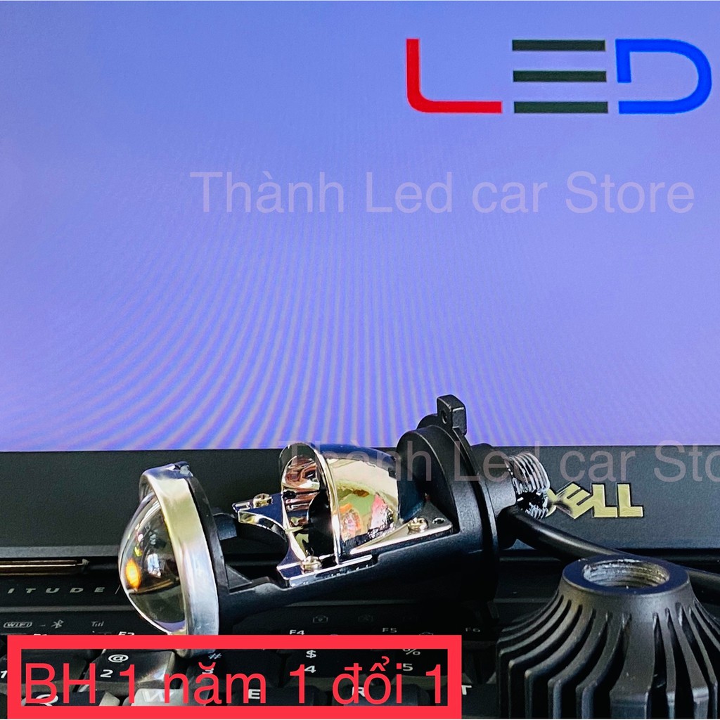 Bộ đèn Led bi cầu Mini Projector lens T1 chân H4-55W siêu sáng