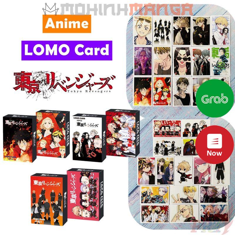 Lomo card hộp 30 thẻ truyện Tokyo Revengers poster card Manjiro Sano Takemichi Draken Hinata Tachibana Ken Ryuguji Baji