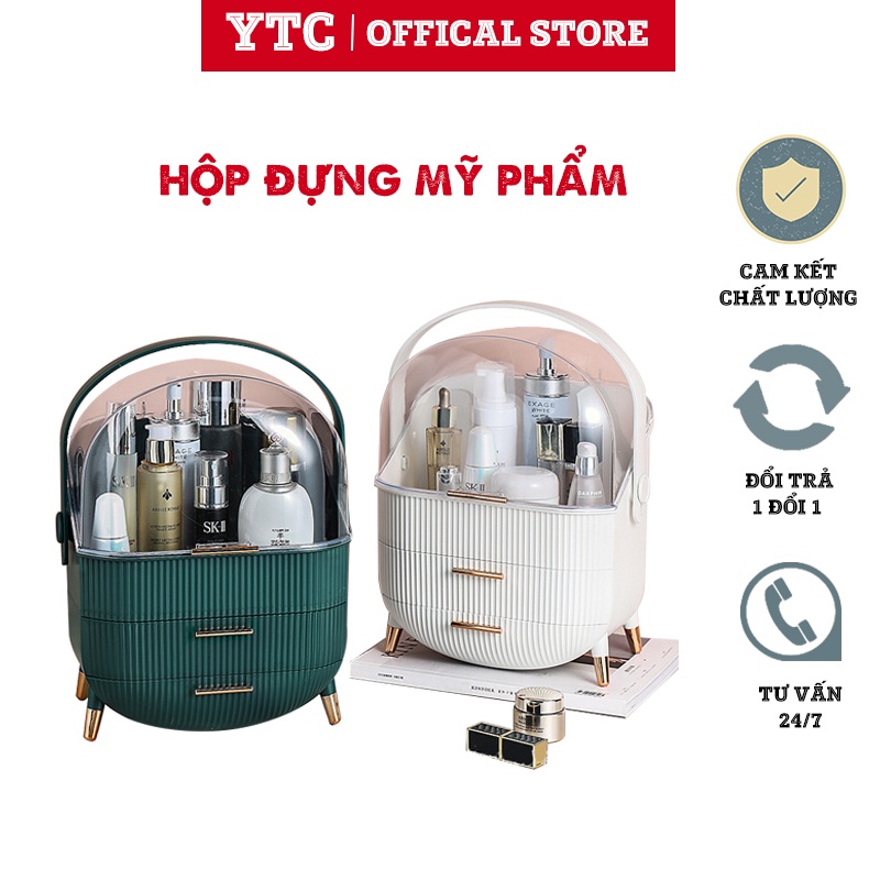 Hộp Đựng Đồ Mỹ Phẩm YTC Tủ Đựng Trang Sức 4 Tầng Nhựa ABS Cao Cấp