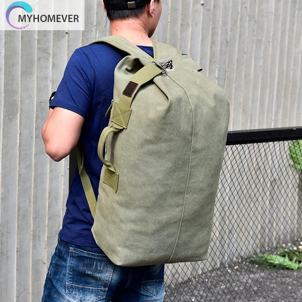 myhomever Big Outdoor Backpacks Men Travel Canvas Sports Shoulder Bags Rucksacks