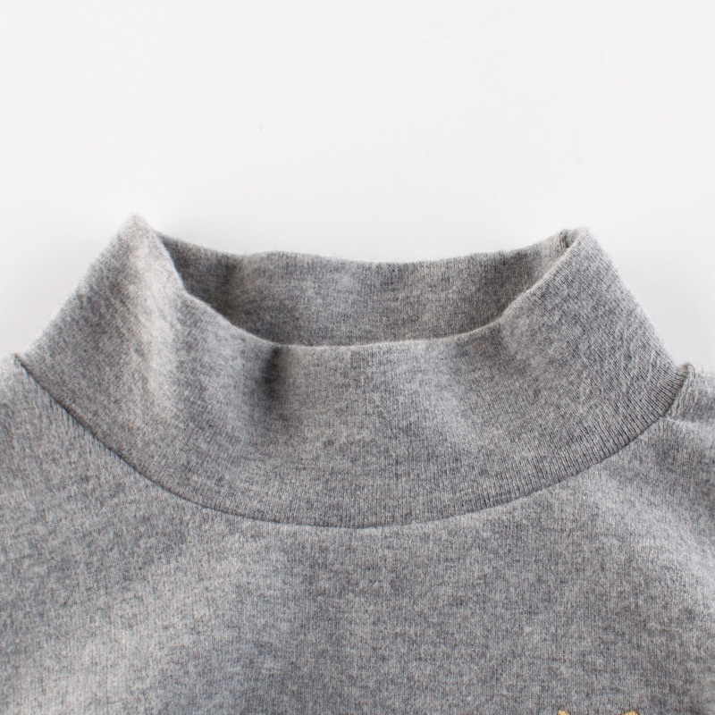 Áo thun bé trai IELGY cổ cao tay dài mặc lót thoải mái thời trang