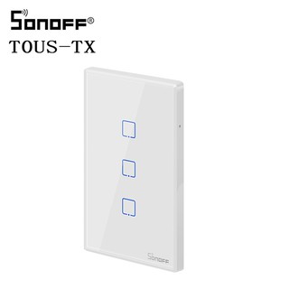 [Bản mới] Công tắc wifi Sonoff TX - chuẩn Mỹ âm tường(1 nút, 2 nút, 3 nút)