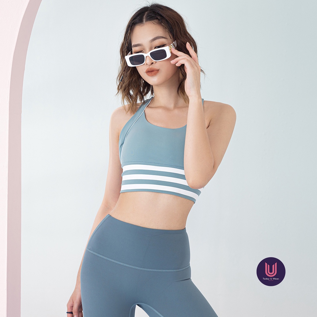 Áo tập bra gym yoga thể thao nữ Lollipop nâng vòng 1 hai màu Today U Wear
