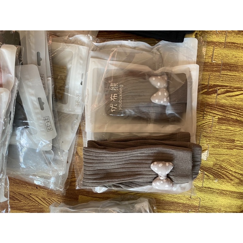 Quần legging len đính nơ cao cấp cho bé 5-13 kg