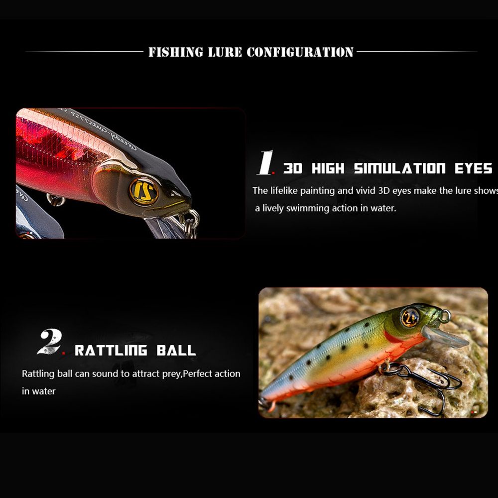 Mồi câu cá giả 9.6g 8.5cm nhiều màu sắc tiện dụng