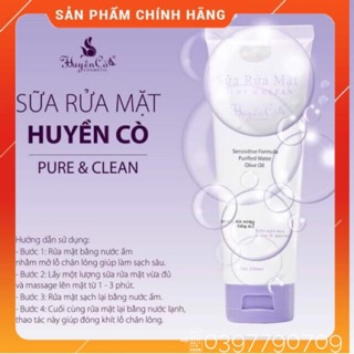 Sữa rửa mặt trắng da cao cấp huyền cò
