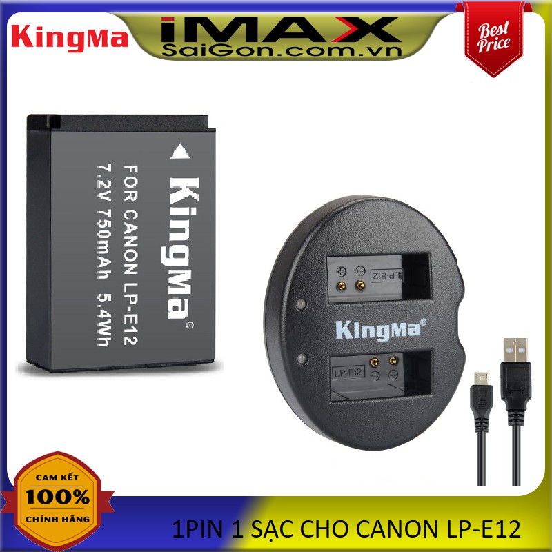 PIN SẠC MÁY ẢNH KINGMA LP-E12