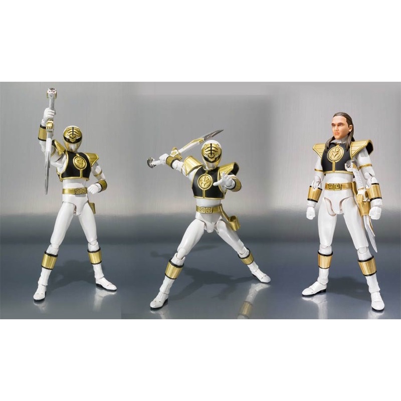 Mô hình Bandai chính hãng - Shf White Ranger bản kỷ niệm 20 năm
