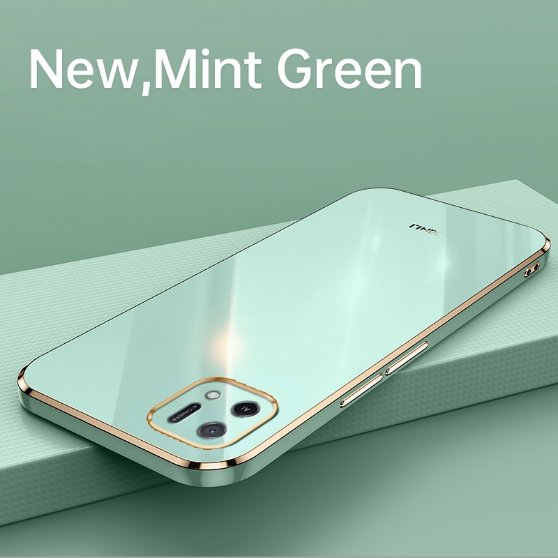 Ốp Điện Thoại Viền Vuông Sang Trọng Cho OPPO A15 A15S A16K A16E
