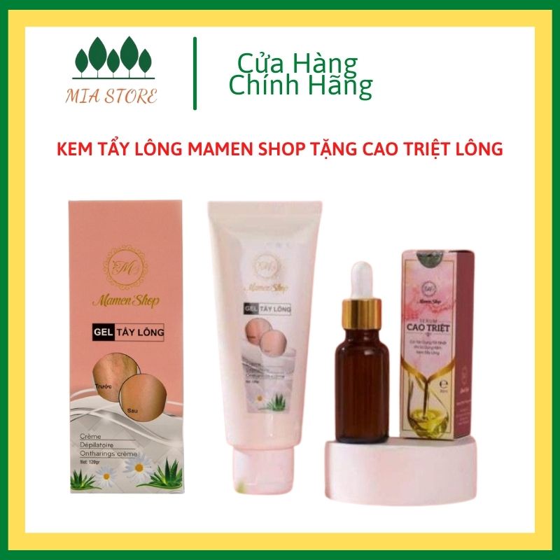 Kem tẩy lông vĩnh viễn vùng kín bikini nách Mamen Shop - 120ml. An toàn cho mọi loại da nhạy cảm