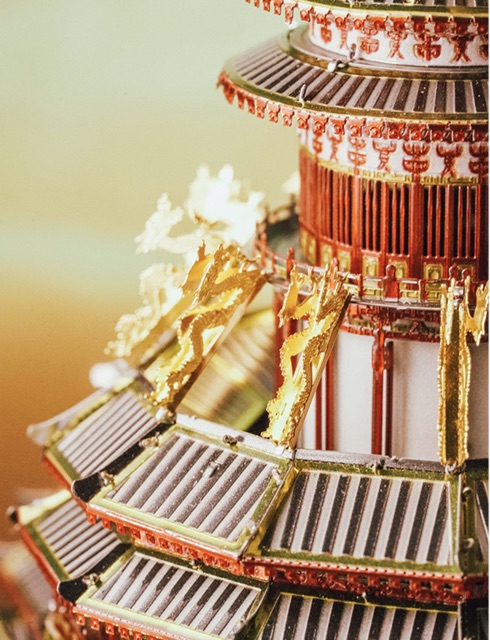 📌 Mô hình lắp ghép kim loại 3d kiến trúc Trung Hoa cổ Tử Vi Cung