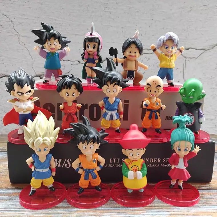 Mô hình Dragon Ball Mini Bảy Viên Ngọc Rồng Son Goku Gogeta Vegito Broly Gohan Mabu Vegeta SuperSaiyan God