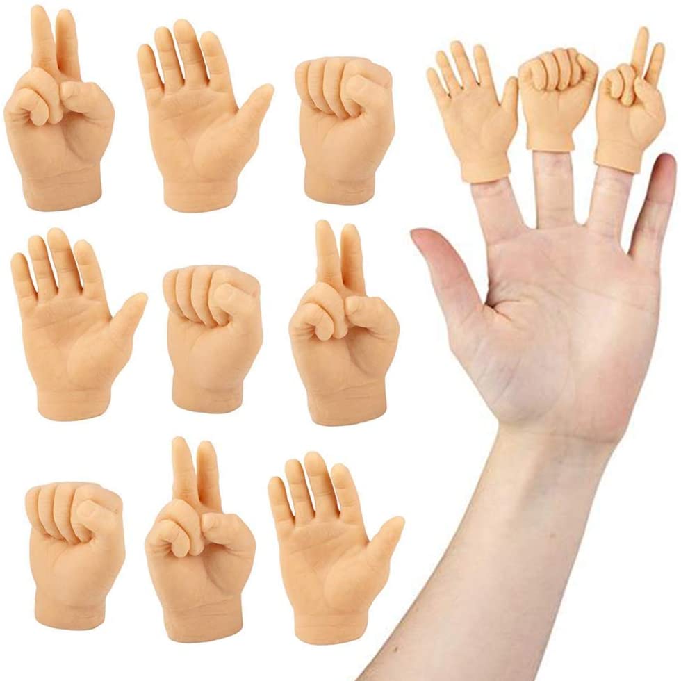 Bàn tay mô hình nhỏ nhắn dùng đeo vào các ngón tay vui nhộn
