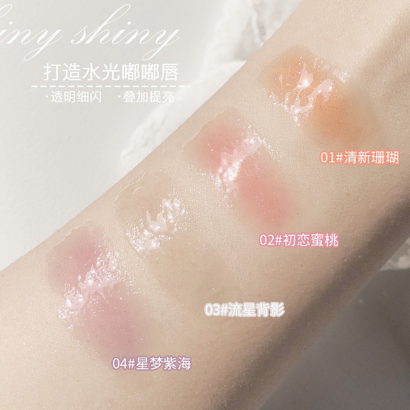 MAXFINE Water Glitter Doodle Lip Gloss trong suốt Son bóng | BigBuy360 - bigbuy360.vn