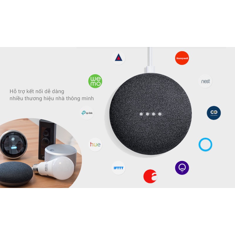 Loa thông minh Google Home Mini có BH điều khiển bằng giọng nói chính hãng nguyên seal