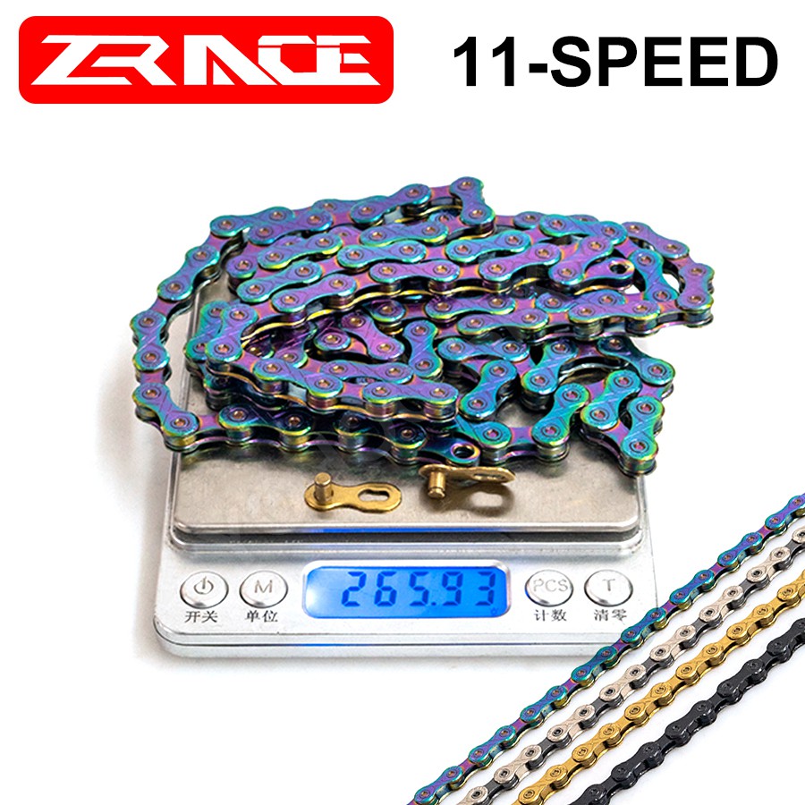 Dây xích xe đạp WALGUN 8 9 10 11 12 tốc độ màu neon bạc/vàng/đen dùng cho xe đạp leo núi