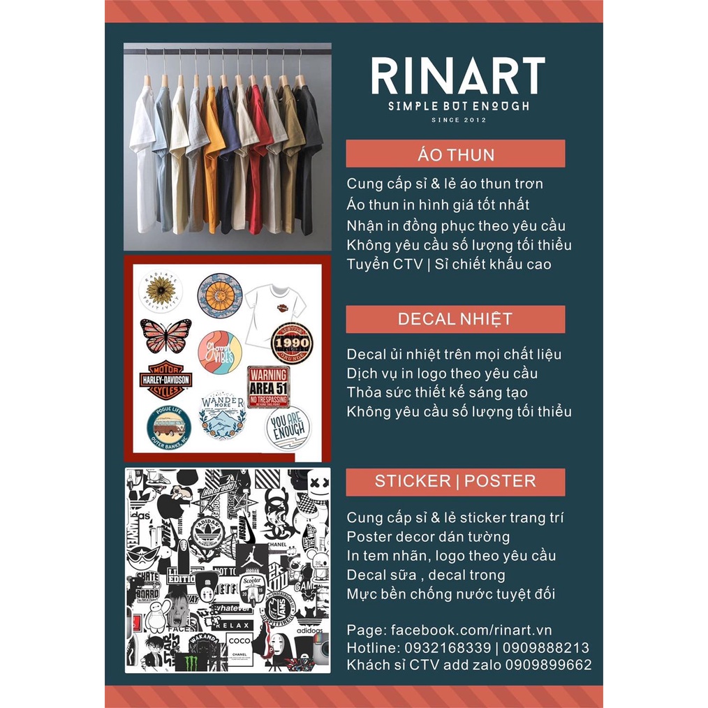 - Decal Logo Sticker Patch in áo ủi trực tiếp lên vải hình