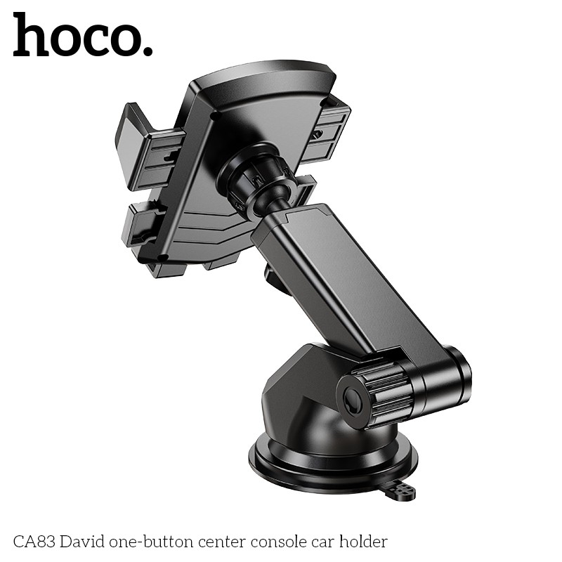 Giá đỡ điện thoại trên ôtô Hoco CA83, kẹp giữ trên Táp lô, bảng điều khiển hoặc kính chắn gió - Chính hãng