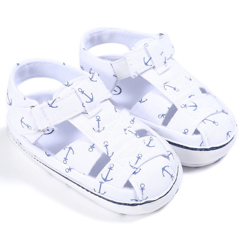 ღ♛ღNEW Baby girl boy sandals Shoes print light canves infants 0 to18 Month Unisex