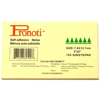 Giấy nhớ 3x5 Pronoti Chính hãng