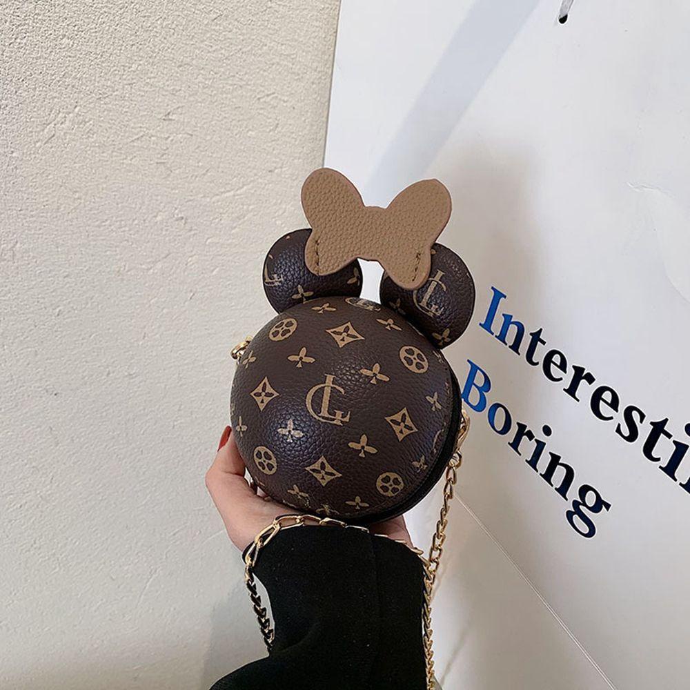 Túi Đeo Chéo Da PU Mini Họa Tiết Chuột Mickey Đơn Giản Nhiều Màu Sắc Thời Trang Cho Nữ